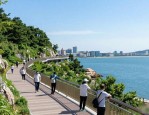 烟台城市地标设计图案：山海步道，市民游客的微徒步新宠