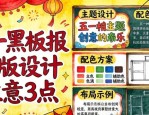 五一黑板报排版设计注意3点：主题、配色、布局
