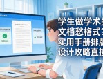 学生做学术类文档愁格式？实用手册排版设计攻略直接抄