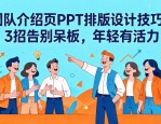 团队介绍页PPT排版设计技巧：3招告别呆板，年轻有活力