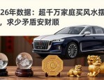 2026年数据：超千万家庭买风水摆件，求少矛盾平安财顺