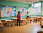 红领巾爱祖国 童画美好送祝福——宏远路小学迎国庆主题板报展