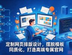 定制网页排版设计，摆脱模板同质化，打造高端专属官网