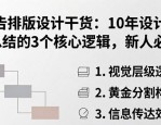 广告排版设计干货：10年设计师总结的3个核心逻辑，新人必看
