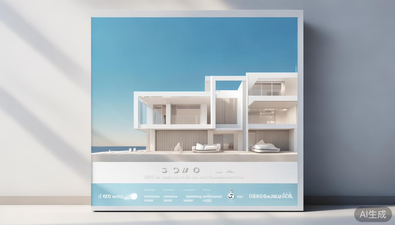 景观别墅展板设计排版_中国风海景别墅宣传展板模板_地产海景别墅原创宣传展板设计