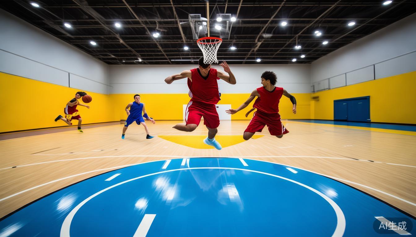 创意篮球场设计_篮球场地设计图案_艺术篮球场案例