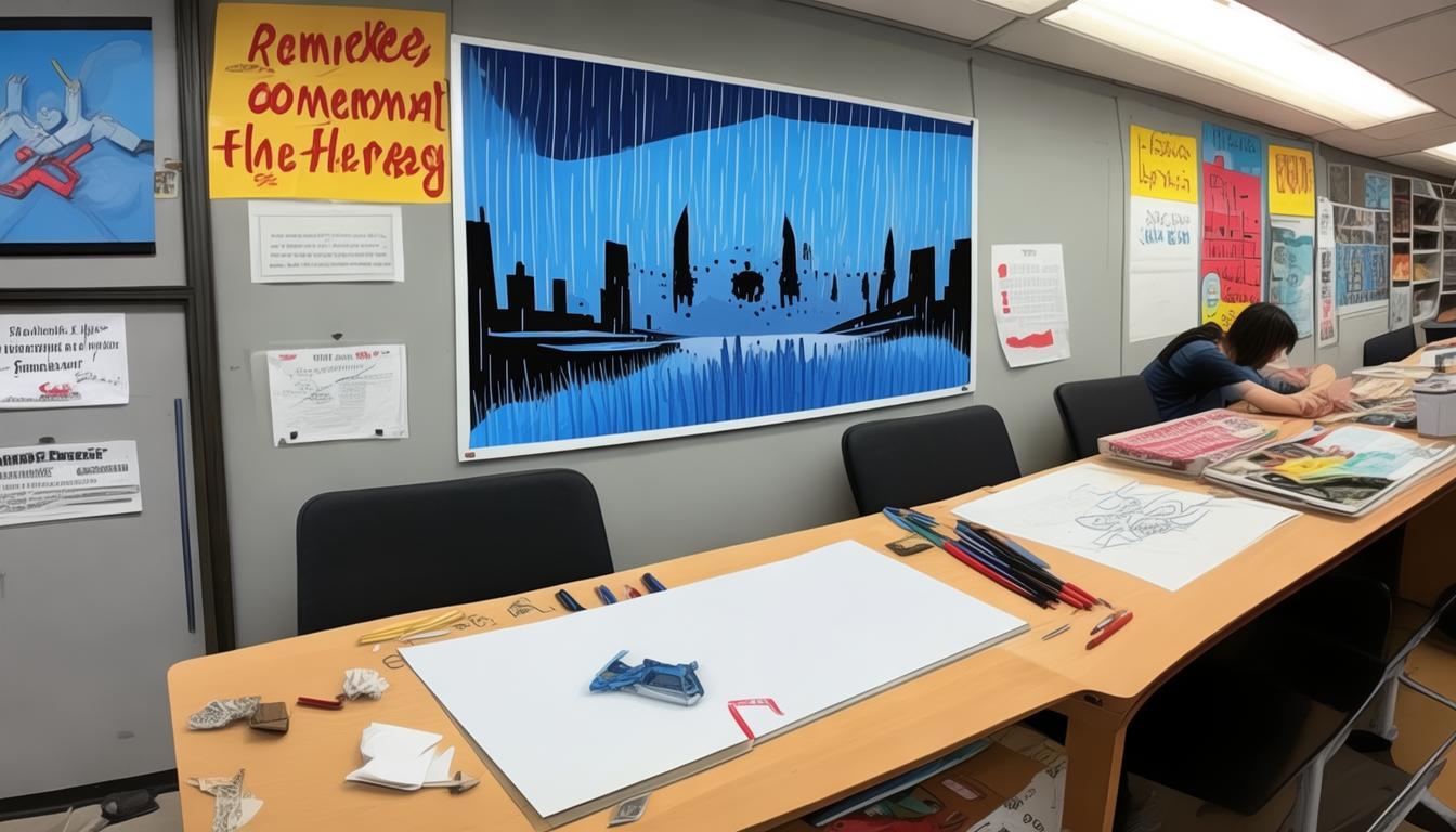 小英雄雨来_抗日战争时期_小学生板报设计图案大全