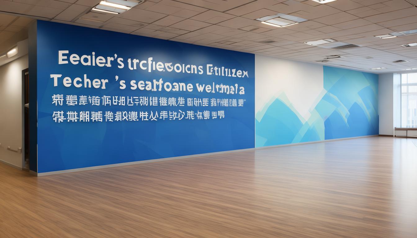四有好老师文化墙建设_学校展板设计图案大全_校园文化墙设计