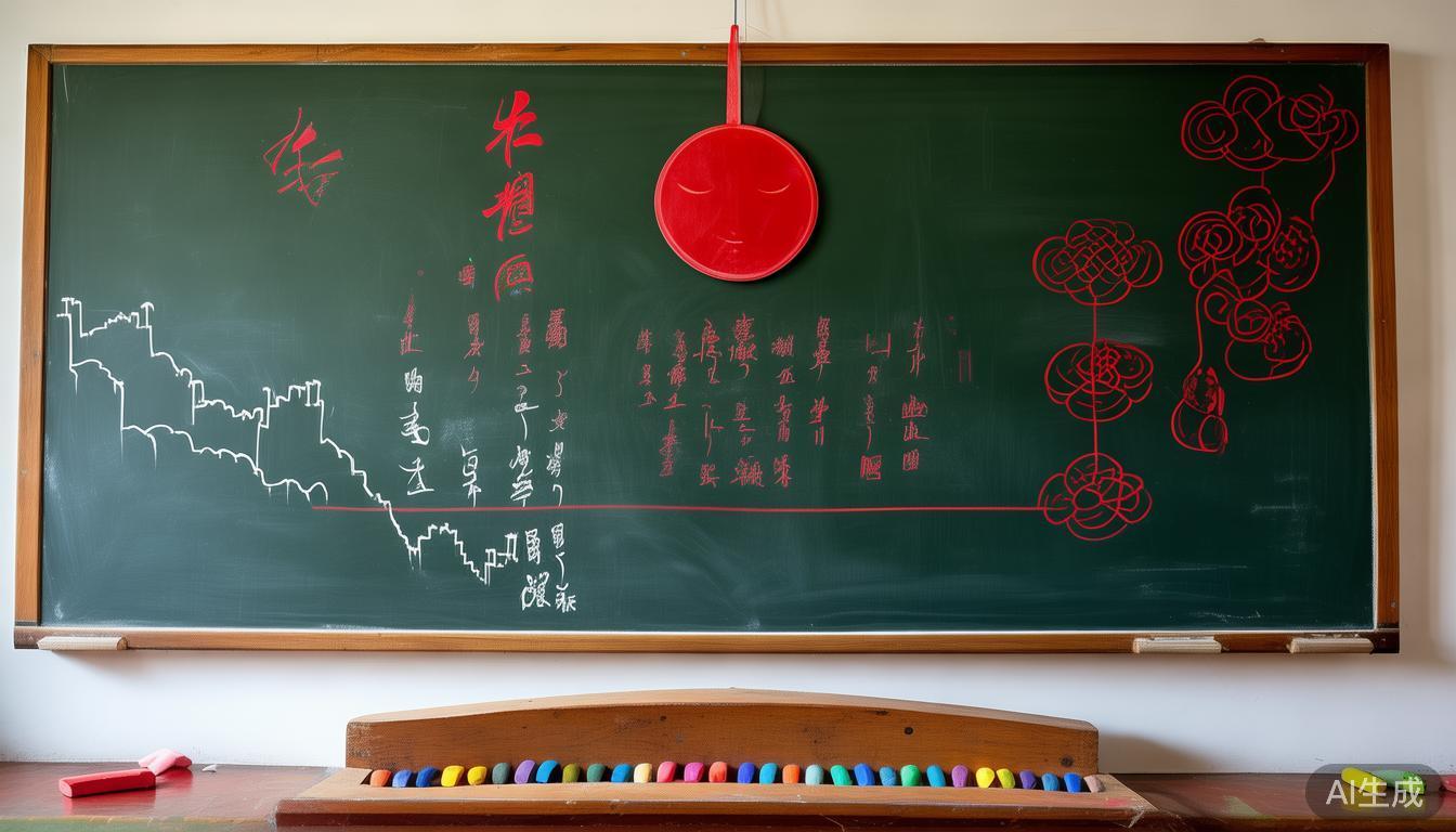 小学生黑板报设计图案大全_粉笔画黑板报_国风黑板报