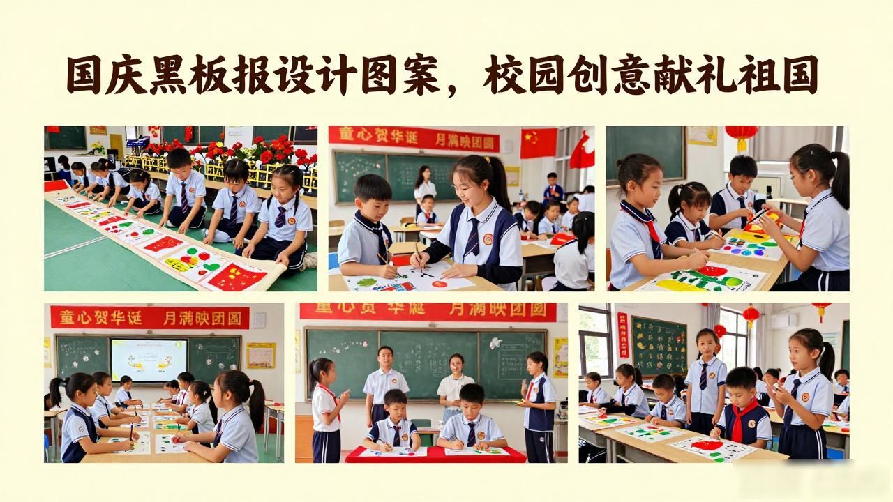 校园爱国主义教育_黑板报设计图案国庆节_国庆主题活动