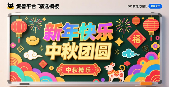 板报设计模板在线制作_墙板报设计图案大全_节日庆典板报模板