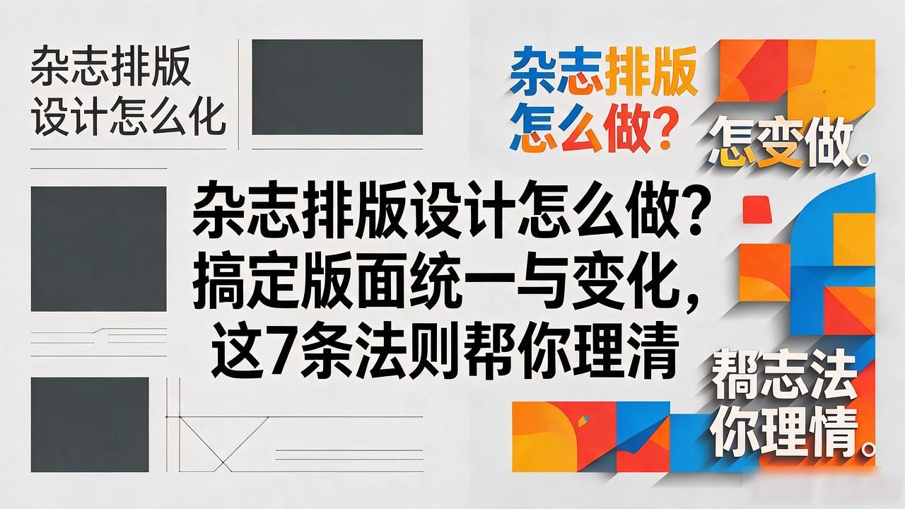 杂志排版设计_杂志设计规范手册_杂志版面设计要点