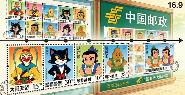 邮票设计排版_动画邮票发行记录_中国动画邮票发展史