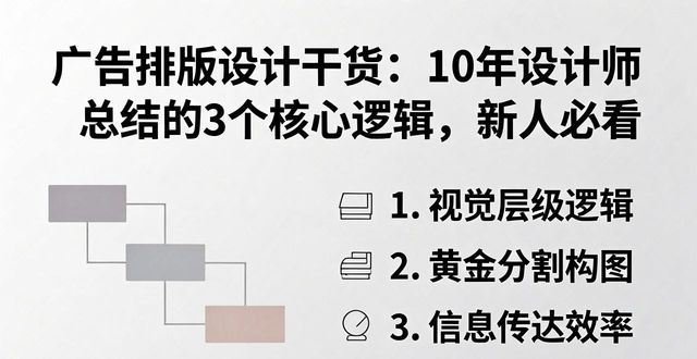 设计新人避坑指南_广告排版设计_设计行业经验分享