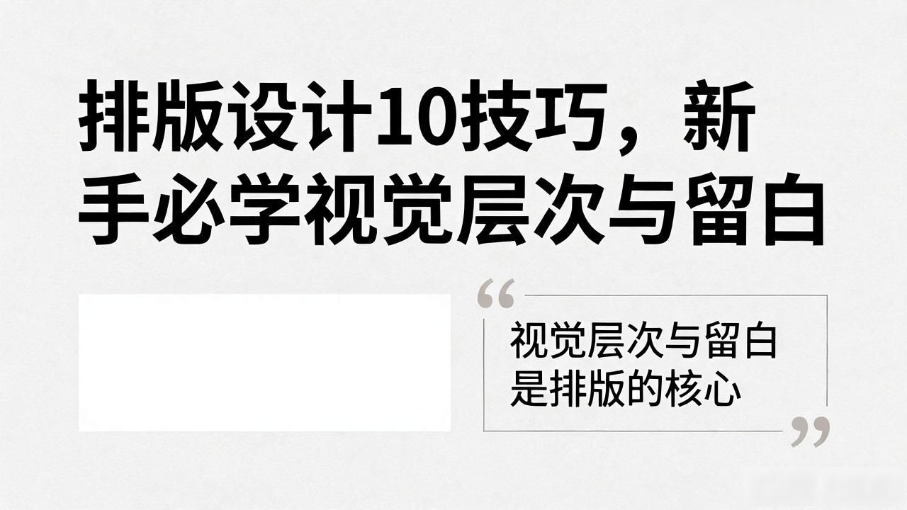 排版设计_提升文章可读性_版面排版设计技巧