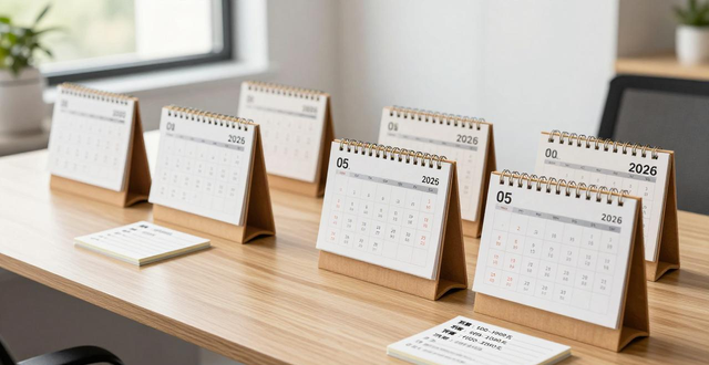 中国风企业品牌形象台历_台历排版设计_2026年定制木质商务台历