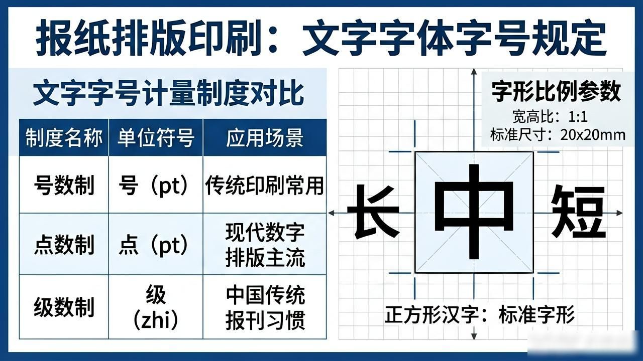 报纸排版印刷字体字号规定_印刷文字字体字号规范_新闻报纸排版设计