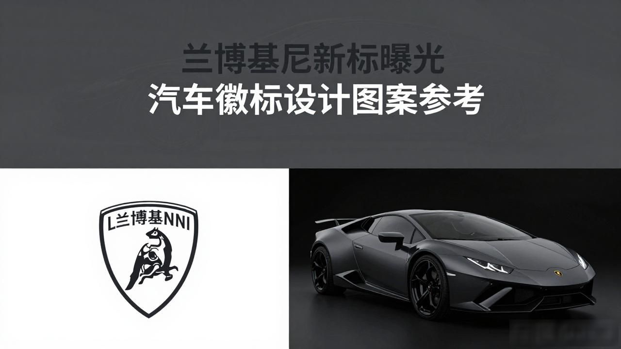汽车徽标设计图案大全_兰博基尼全新品牌LOGO设计_兰博基尼青铜色标识更新