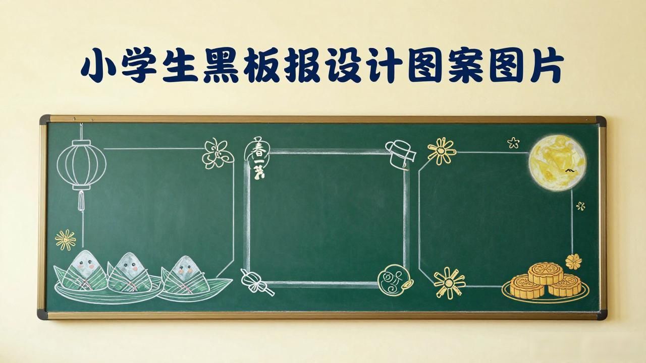 传统节日黑板报设计_小学生黑板报设计图案大全图片_黑板报制作技巧