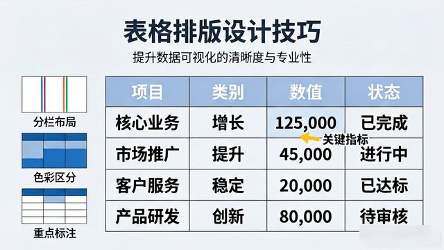 表格构成元素_表格设计技巧_表格排版设计
