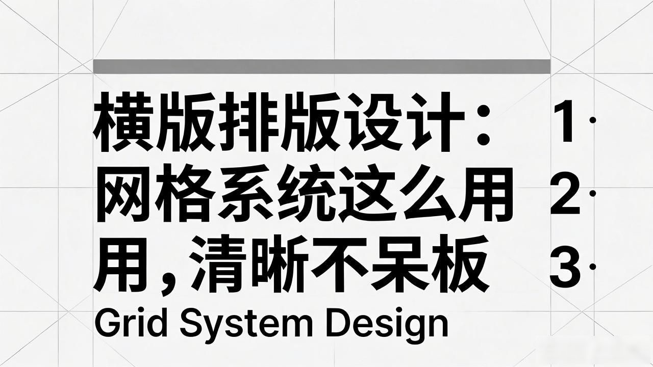 网格系统排版_横版排版设计_网格划分技巧