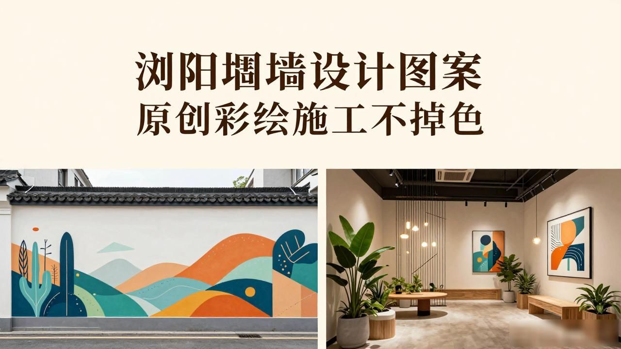 浏阳墙绘设计与施工一体化服务商_围墙设计图案_浏阳原创户外墙绘团队