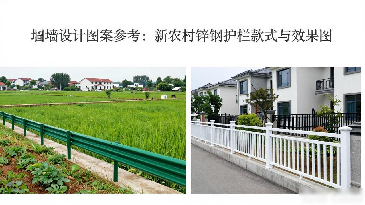 围墙设计图案_乡村锌钢护栏选购指南_新农村建设锌钢护栏应用