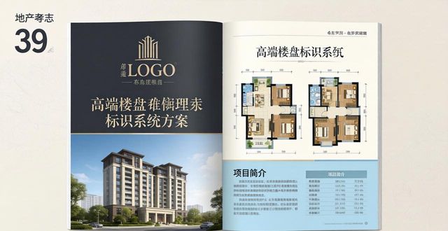 房地产住宅小区空间序列标识系统_房地产标识系统设计布局方案_地产杂志排版设计