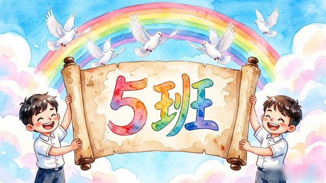 江山经济开发区小学最美班级班旗设计_5班班旗设计图案大全_衢州市江山经济开发区小学校长升班旗活动