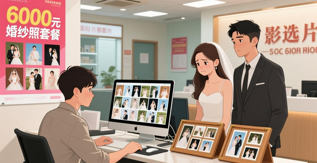 婚纱照入册排版设计_影楼推销行为_婚纱照附加费