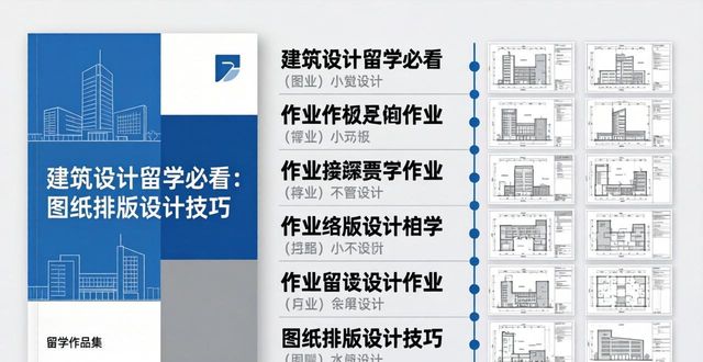 建筑设计留学全面解读_建筑专业留学作品集制作_建筑图纸排版设计