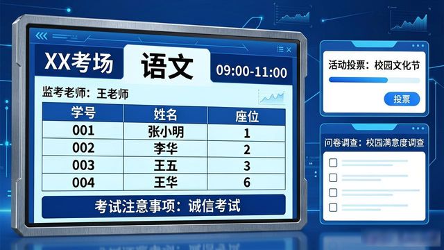 校园电子班牌功能解决方案_12班班旗设计图案大全_智慧校园电子班牌系统