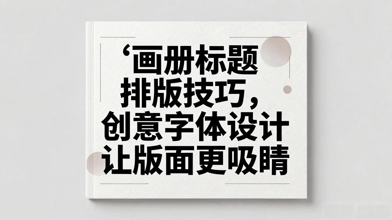 画册设计标题字体搭配_创意字体排版设计_画册设计标题排版技巧