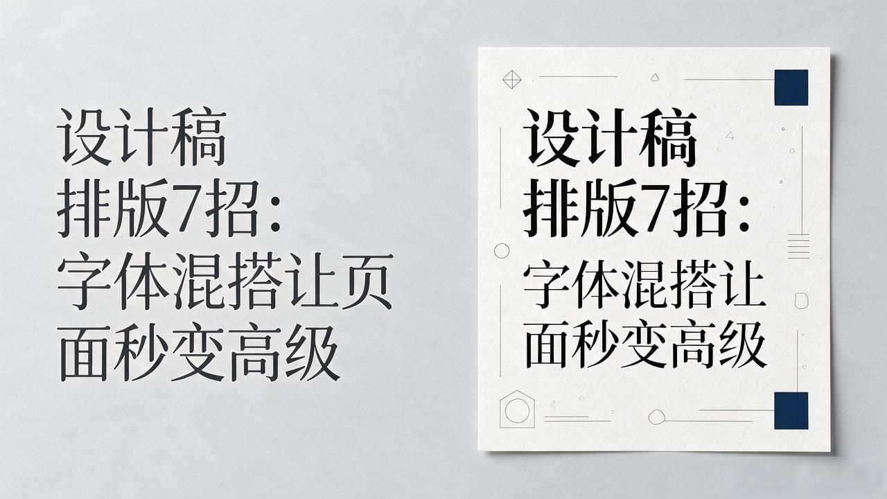 信息爆炸时代掌握七种排版技巧提升设计品质_混搭不同笔画或字体独特与和谐间的平衡_设计稿排版