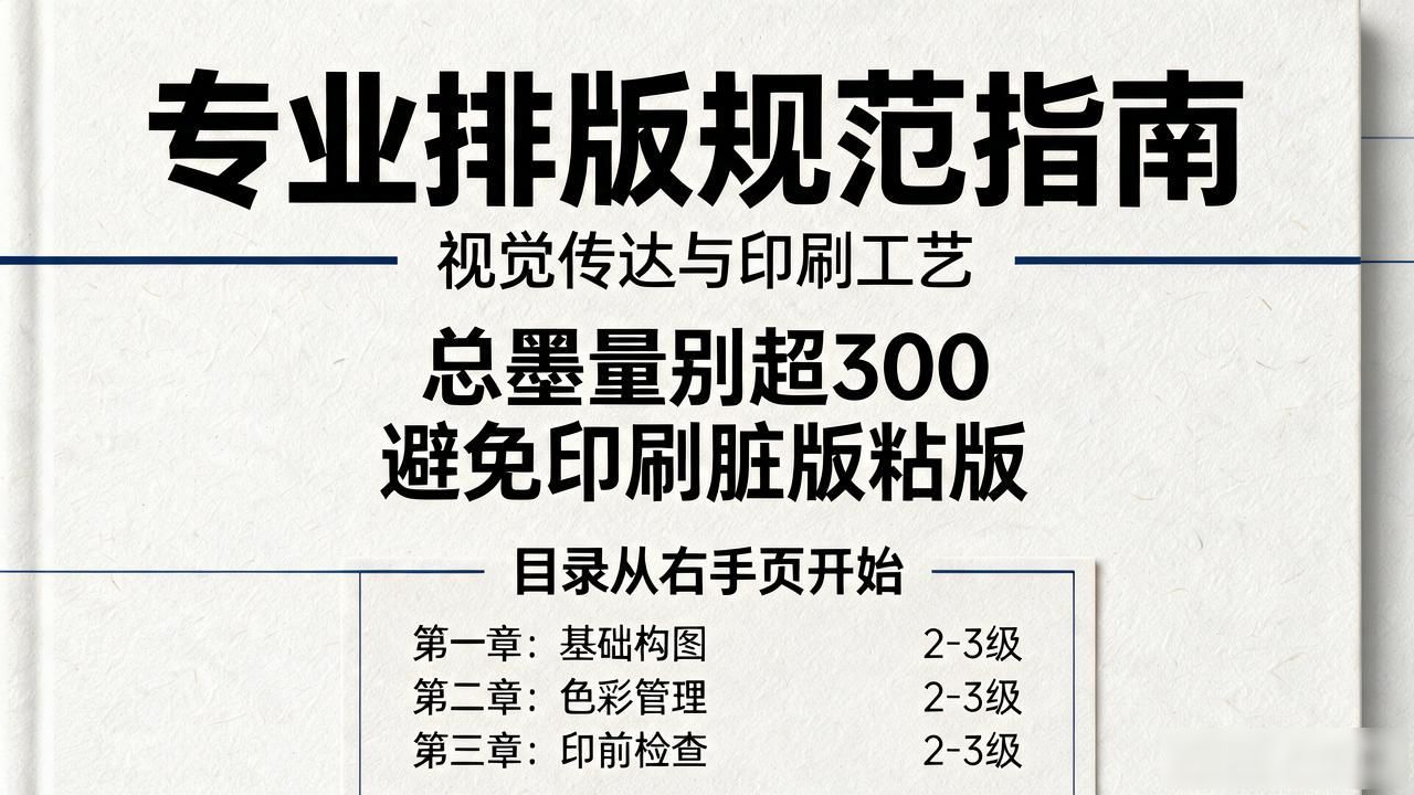 书籍封面字体排版设计_印刷色CMYK设置_书籍结构排版规范