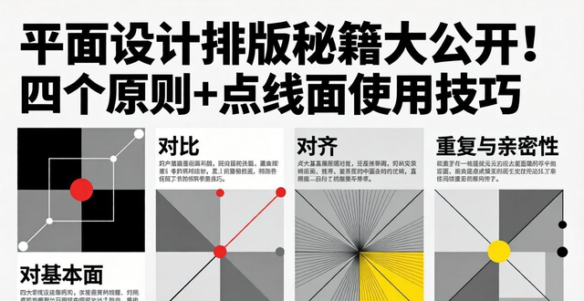 平面设计四个原则比例网格点线面使用_平面设计排版秘籍_平面设计排版教程排版设计基础