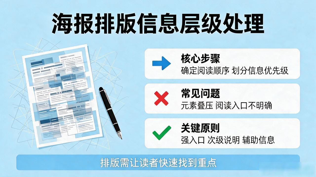 海报信息分档优先级_海报设计信息层级_排版设计步骤是什么