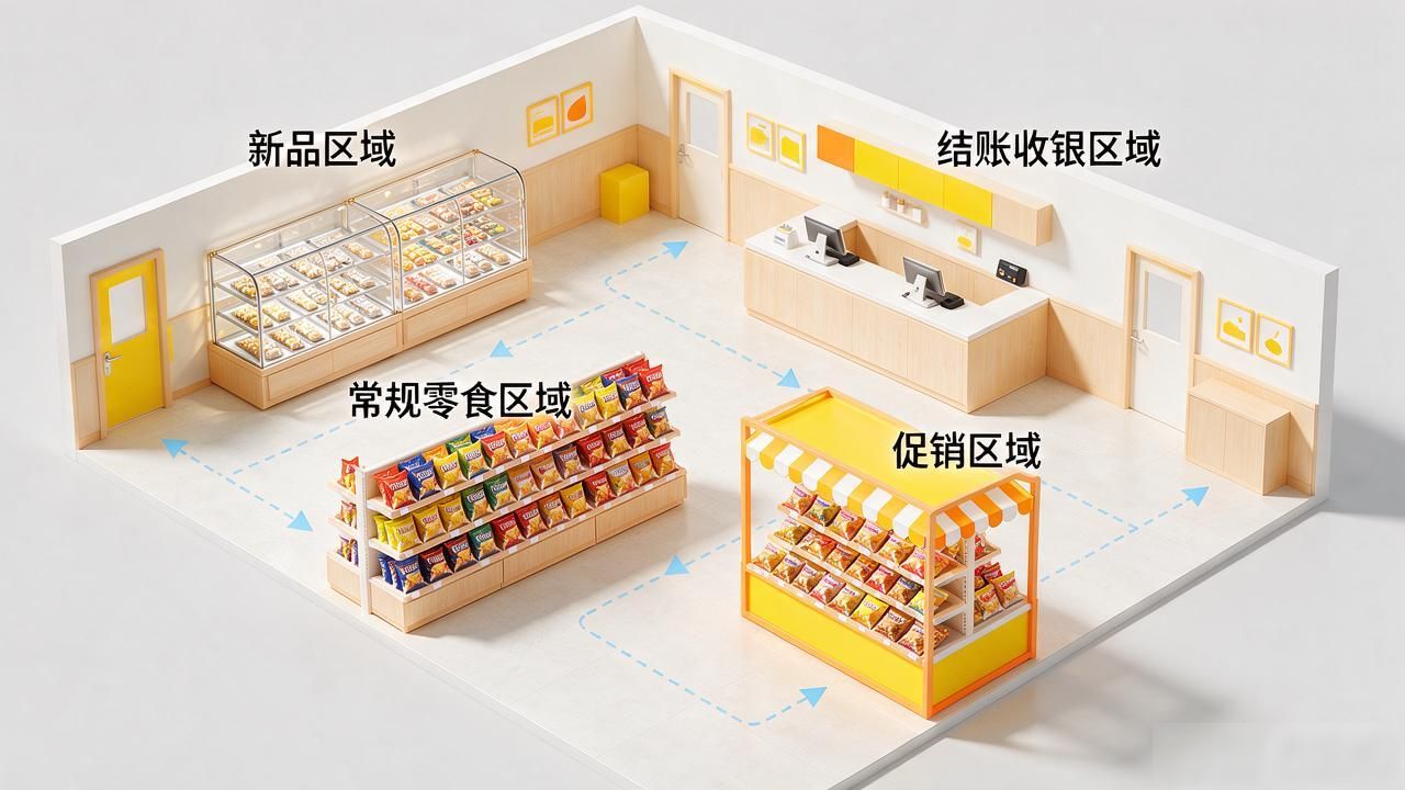 零食淘宝店招设计排版_经营驱动设计_新鲜零食连锁门店设计