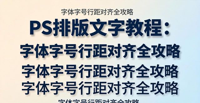 ps怎么排版设计文字_选择合适的字体调整字号行距_Photoshop文字排版技巧