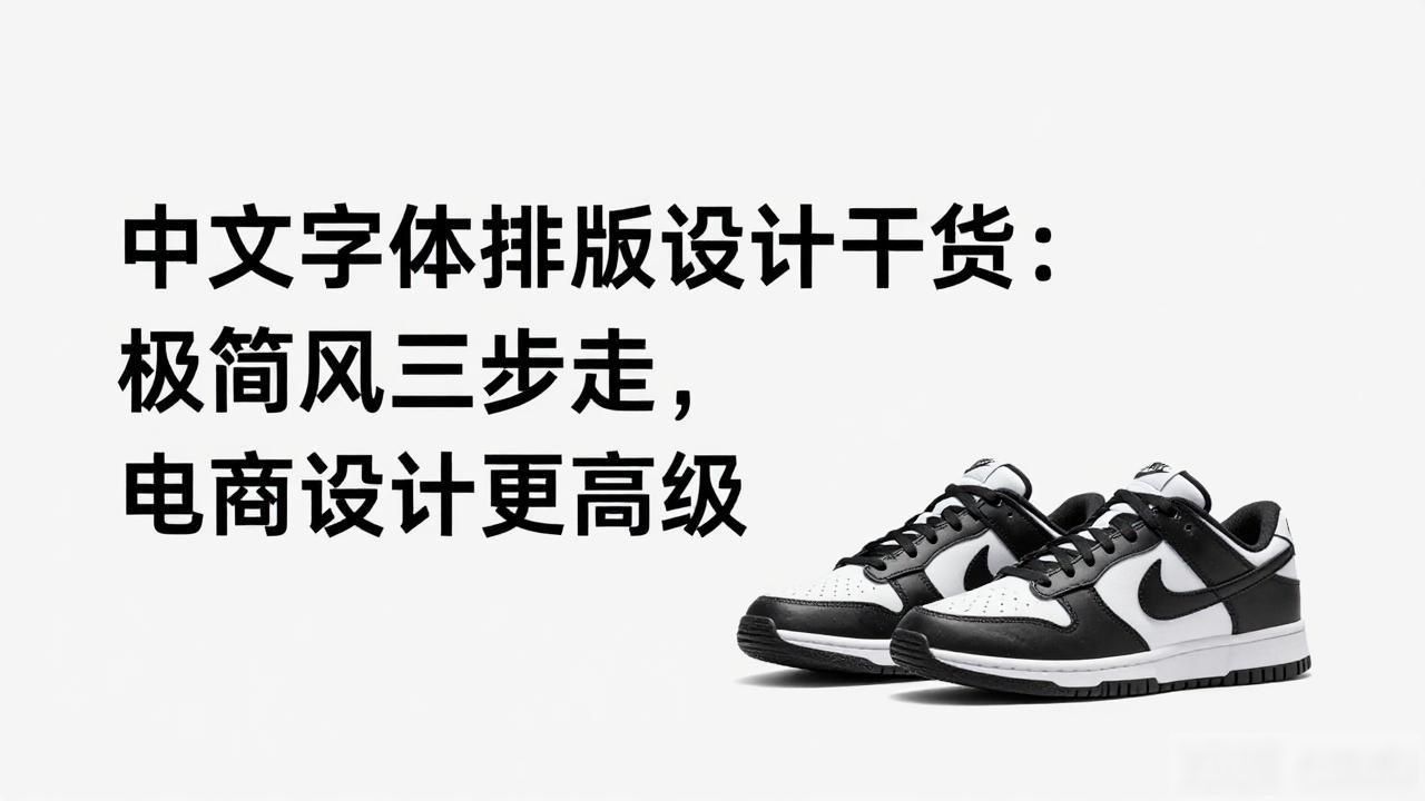中文字体排版设计干货_极简设计排版技巧_极简电商设计颜色搭配