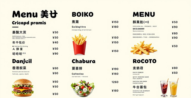 提升餐厅销量菜单策略_菜单设计技巧_快餐菜单排版设计