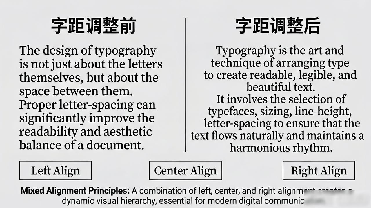 排版设计技巧_字距调整的重要性_文字设计排版