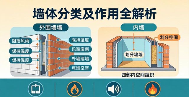 墙体承重构件_建筑图纸排版设计_外墙内墙分类