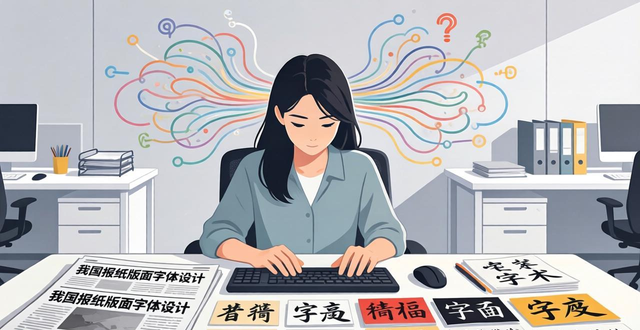 报纸版面字体设计_字体设计原则易辨性可读性艺术性_创意字体排版设计