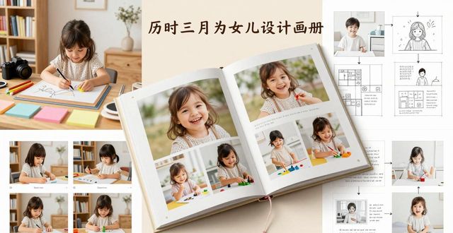 儿童摄影作品集设计_画册图片排版设计_亲子摄影画册制作