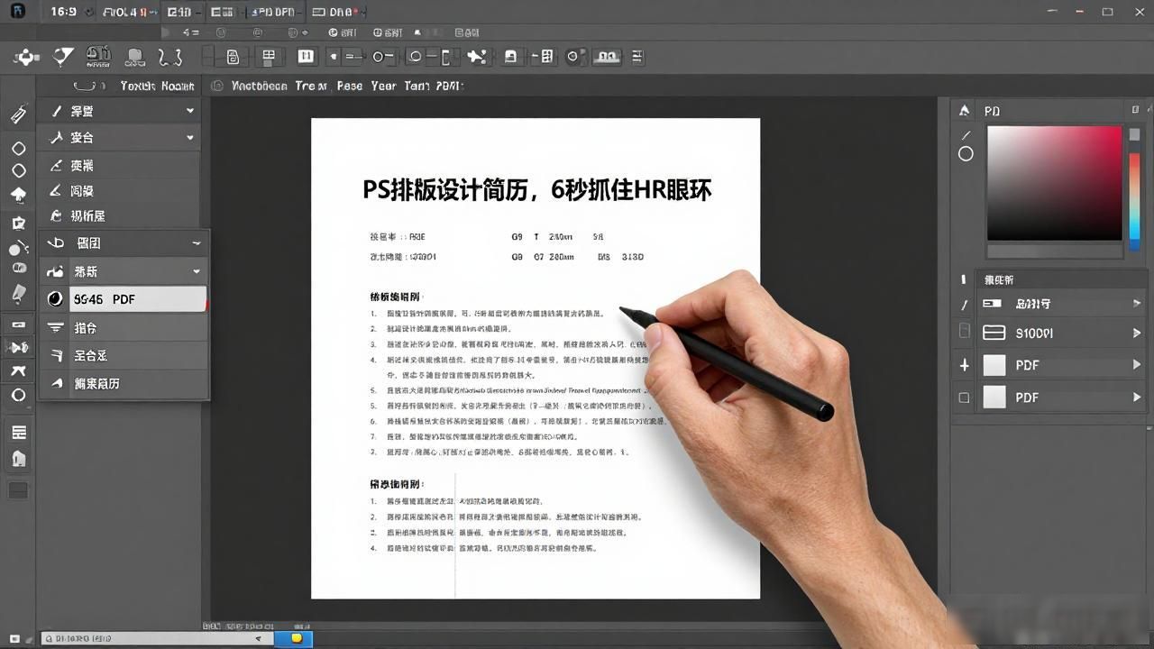 ps排版设计_用PS做简历技巧_PS简历设计教程