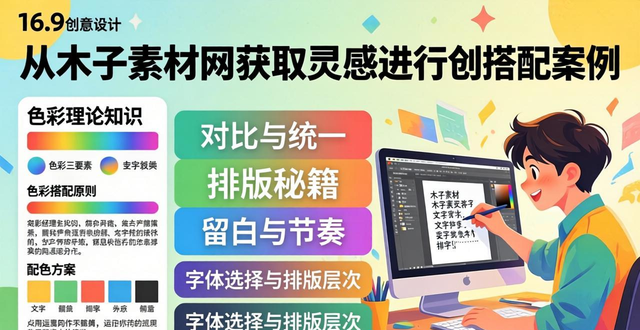 创意文字设计排版_文字排版技巧_木子素材网资源