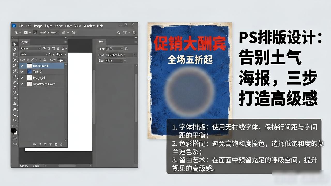 ps排版设计_ps排版对齐技巧_ps海报设计高级感