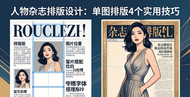 单图排版方法_人物杂志排版设计_图片排版技巧