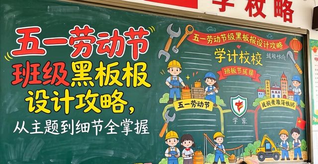 五一劳动节黑板报设计攻略_黑板报创意布局规划_黑板报排版设计注意什么